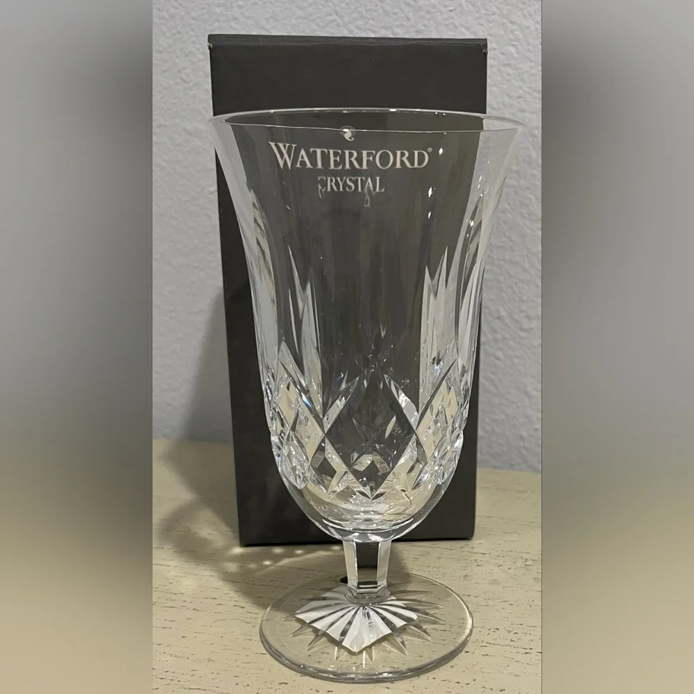 Waterford Lismore Footed Iced Tea/Beverage Glass‎ Vintage But NIB